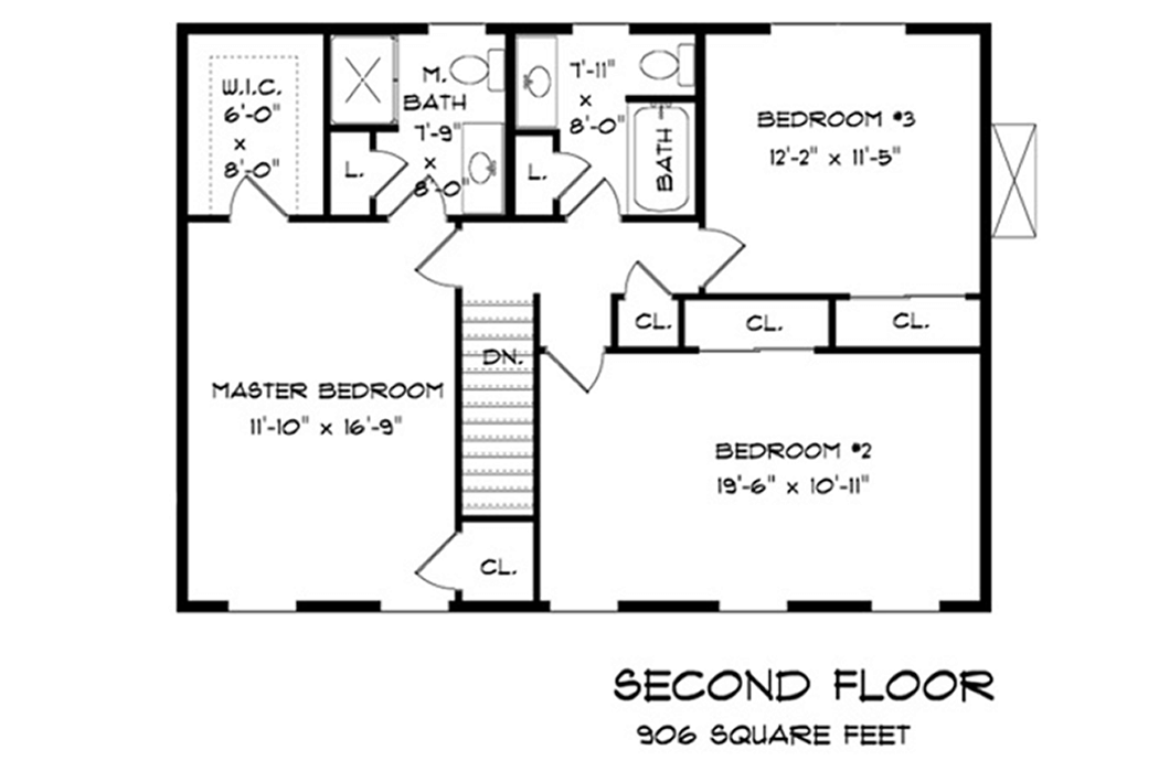 Ethan Allen III 3 Bedroom Colonial Floor Plan
